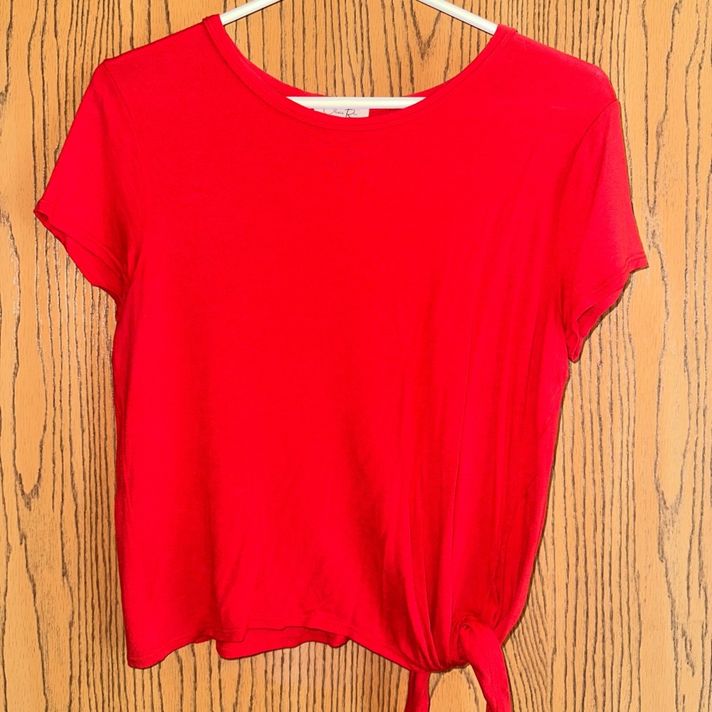 Red Cropped Shirt